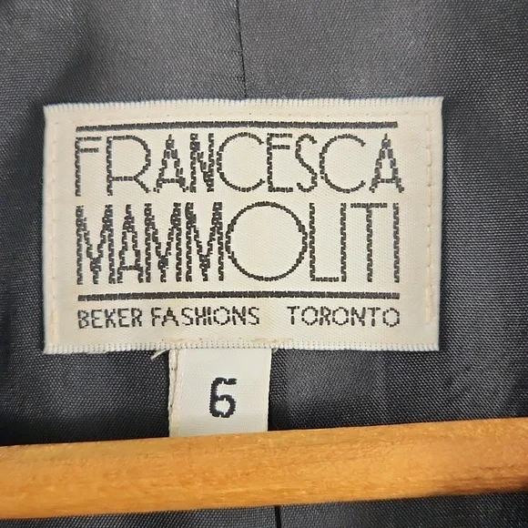 Vintage Women's Francesca Mammoliti Longline Black Blazer Jacket - Picture 4 of 14